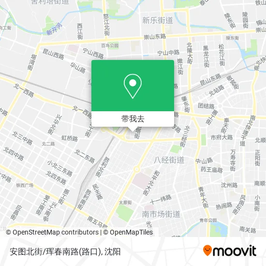 安图北街/珲春南路(路口)地图