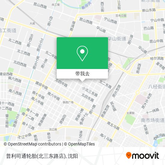 普利司通轮胎(北三东路店)地图