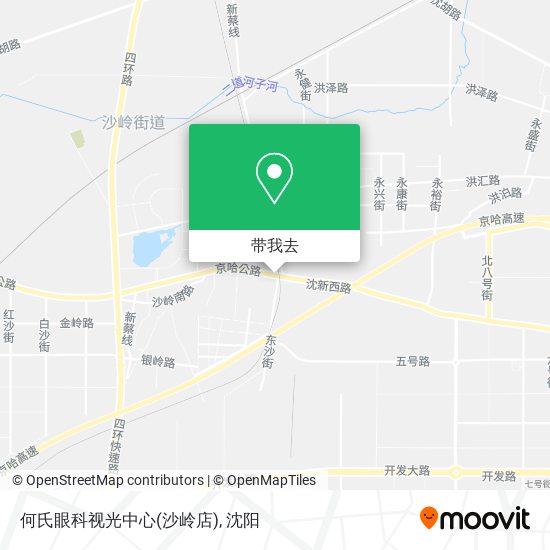何氏眼科视光中心(沙岭店)地图