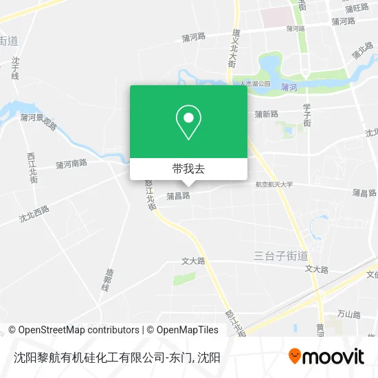 沈阳黎航有机硅化工有限公司-东门地图