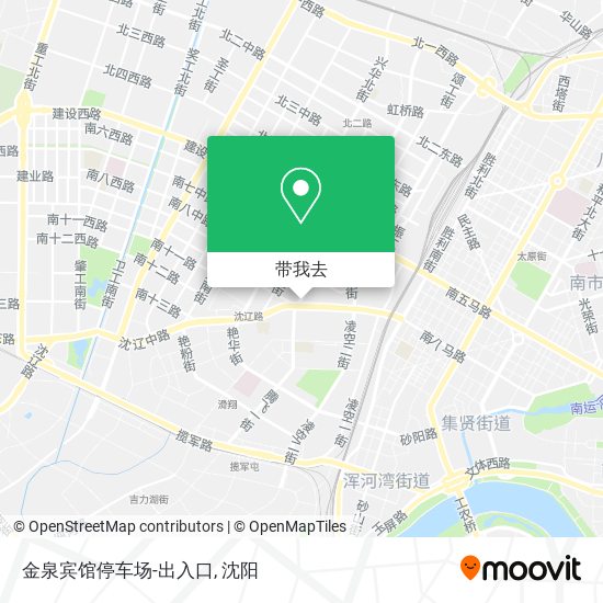 金泉宾馆停车场-出入口地图