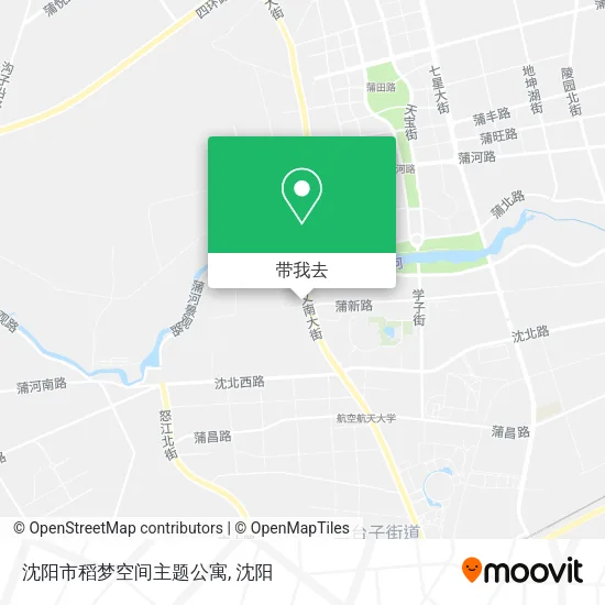 沈阳市稻梦空间主题公寓地图