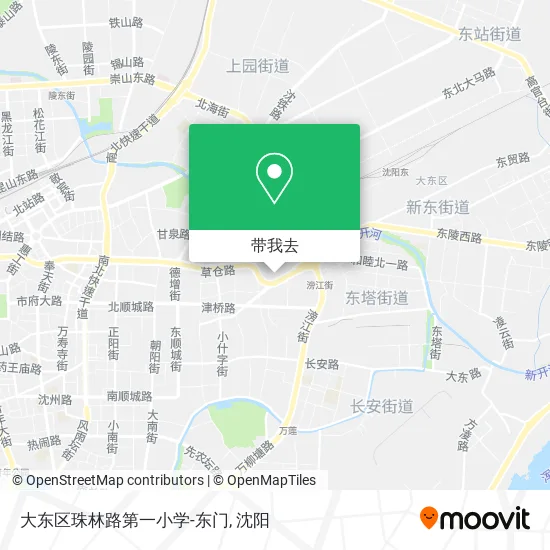 大东区珠林路第一小学-东门地图