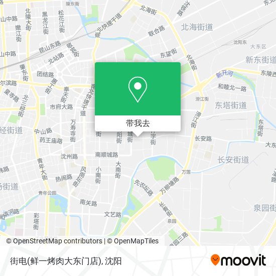 街电(鲜一烤肉大东门店)地图