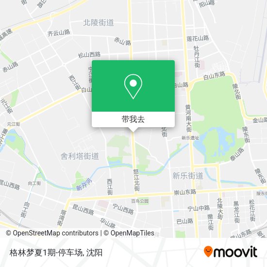 格林梦夏1期-停车场地图