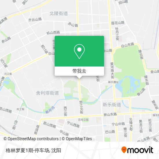 格林梦夏1期-停车场地图