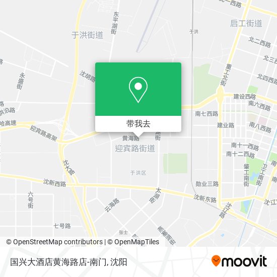 国兴大酒店黄海路店-南门地图