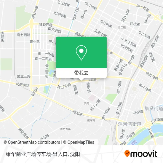 维华商业广场停车场-出入口地图