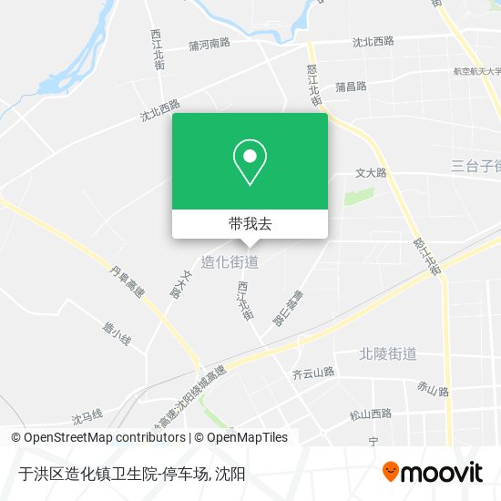 于洪区造化镇卫生院-停车场地图