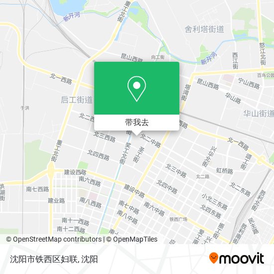 沈阳市铁西区妇联地图