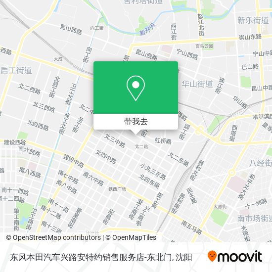 东风本田汽车兴路安特约销售服务店-东北门地图