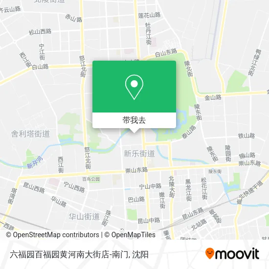 六福园百福园黄河南大街店-南门地图
