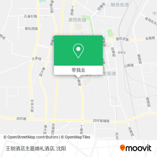 王朝酒店主题婚礼酒店地图