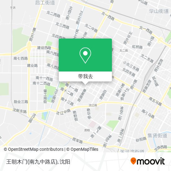 王朝木门(南九中路店)地图