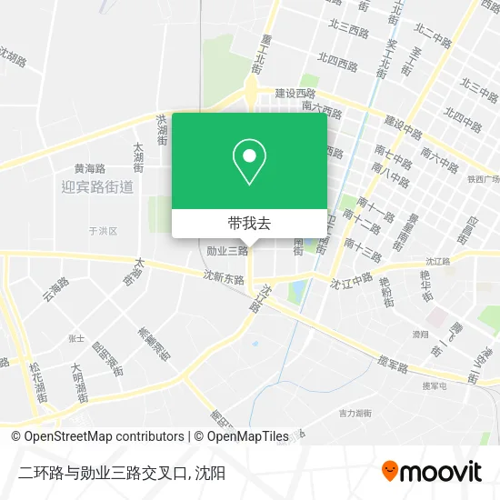 二环路与勋业三路交叉口地图