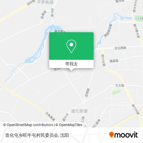 造化屯乡旺牛屯村民委员会地图
