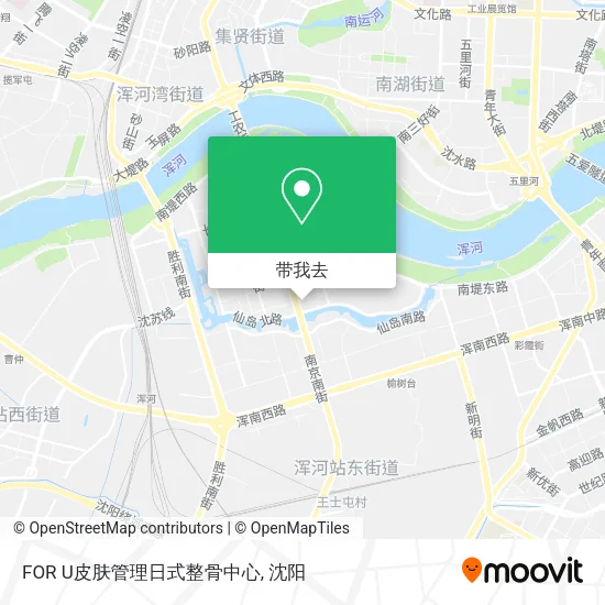 FOR U皮肤管理日式整骨中心地图