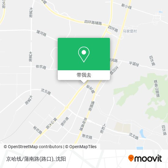 京哈线/蒲南路(路口)地图