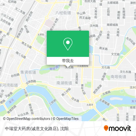 中瑞堂大药房(诚意文化路店)地图