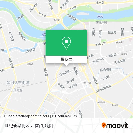 世纪新城北区-西南门地图