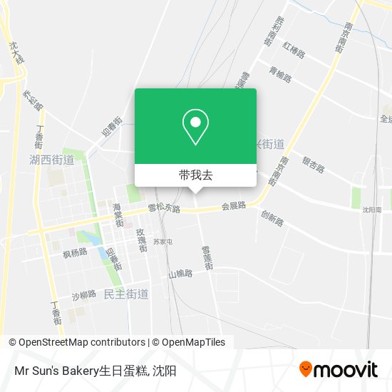 Mr Sun's Bakery生日蛋糕地图