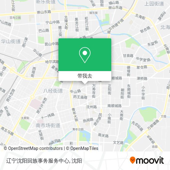 辽宁沈阳回族事务服务中心地图