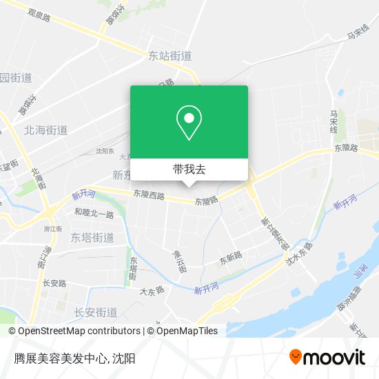 腾展美容美发中心地图
