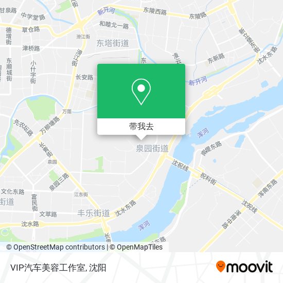 VIP汽车美容工作室地图