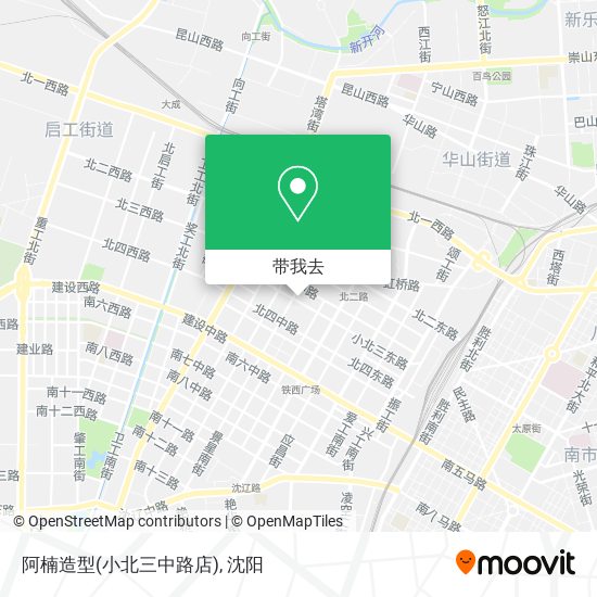 阿楠造型(小北三中路店)地图