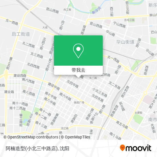 阿楠造型(小北三中路店)地图