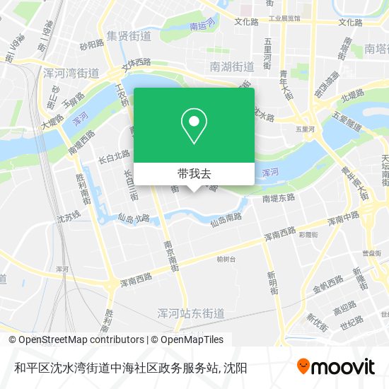 和平区沈水湾街道中海社区政务服务站地图