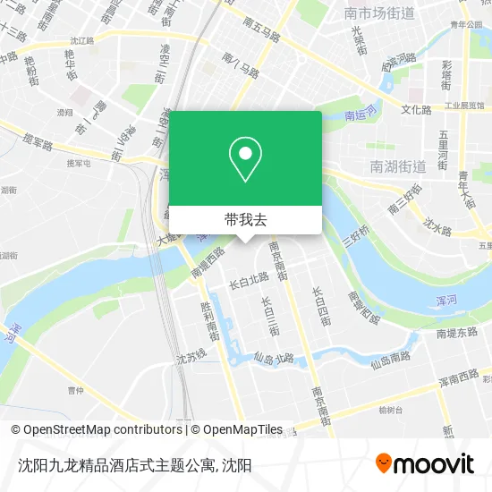 沈阳九龙精品酒店式主题公寓地图