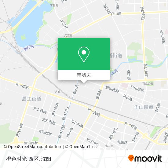 橙色时光-西区地图