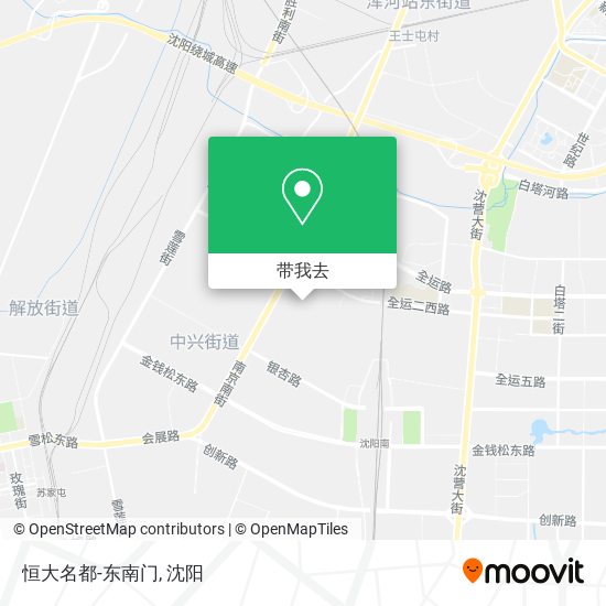 恒大名都-东南门地图
