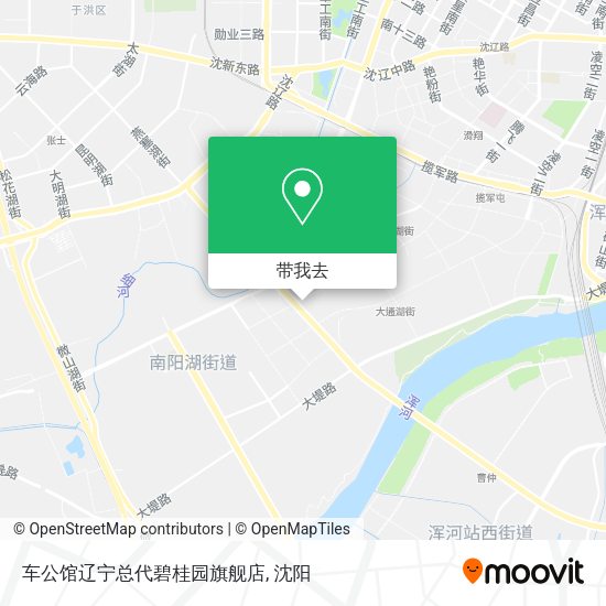 车公馆辽宁总代碧桂园旗舰店地图