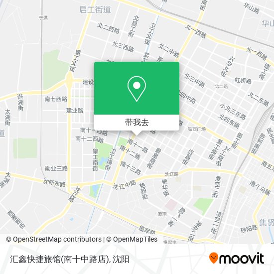 汇鑫快捷旅馆(南十中路店)地图