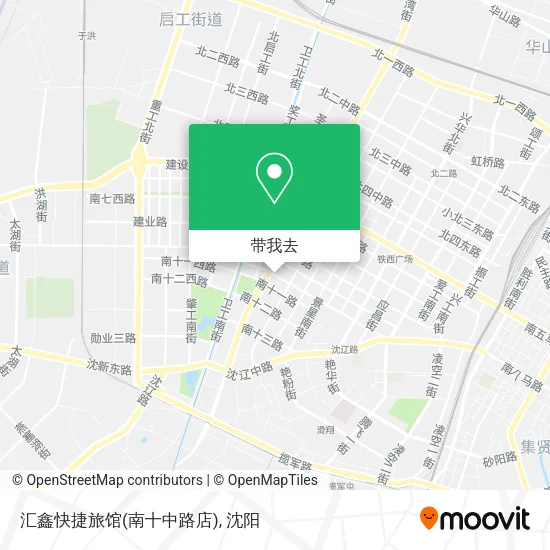 汇鑫快捷旅馆(南十中路店)地图