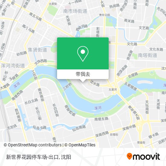 新世界花园停车场-出口地图