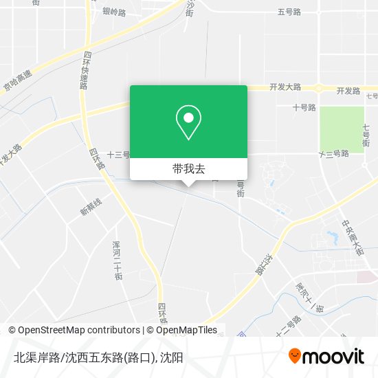 北渠岸路/沈西五东路(路口)地图