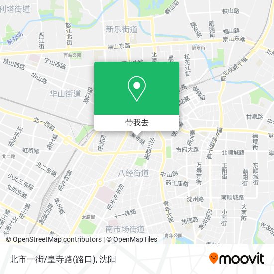 北市一街/皇寺路(路口)地图