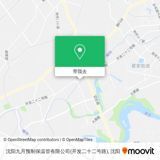 沈阳九月预制保温管有限公司(开发二十二号路)地图