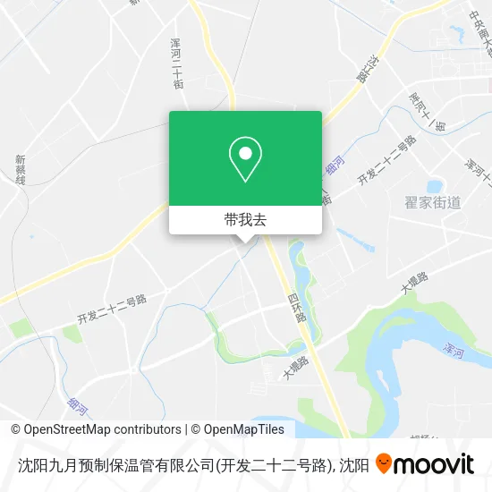 沈阳九月预制保温管有限公司(开发二十二号路)地图