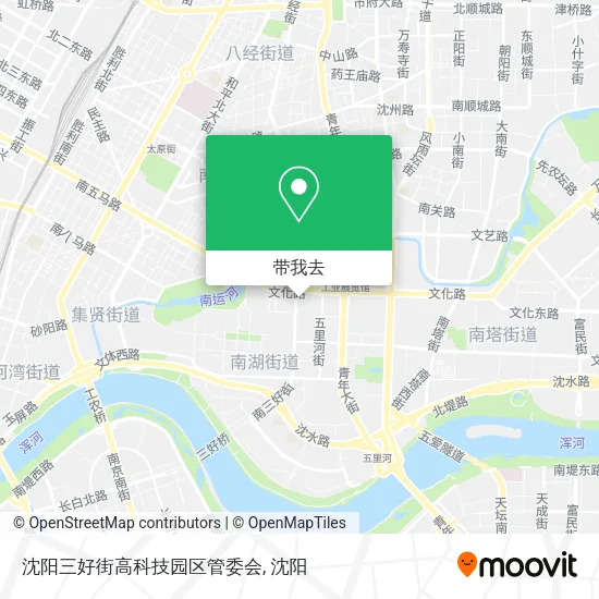 沈阳三好街高科技园区管委会地图