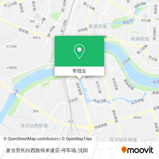 麦当劳长白西路得来速店-停车场地图