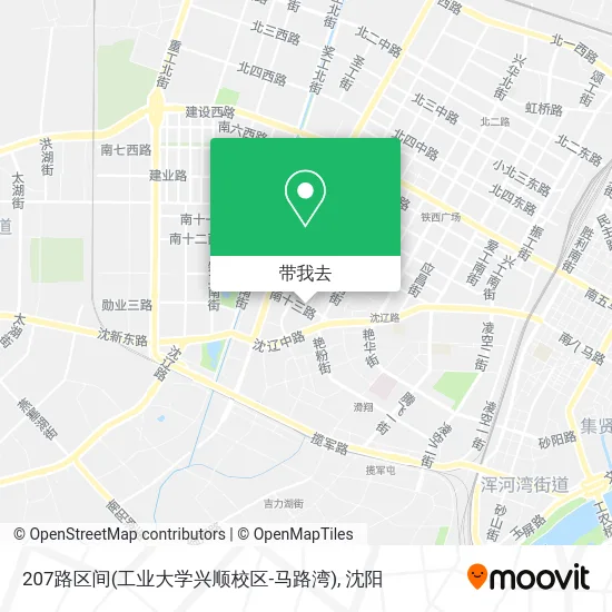 207路区间(工业大学兴顺校区-马路湾)地图