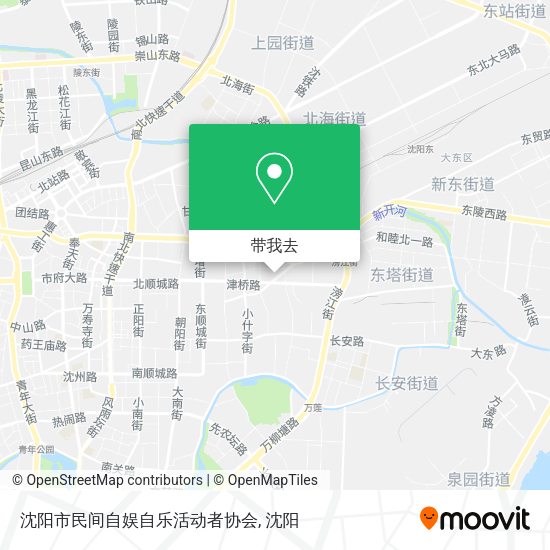 沈阳市民间自娱自乐活动者协会地图