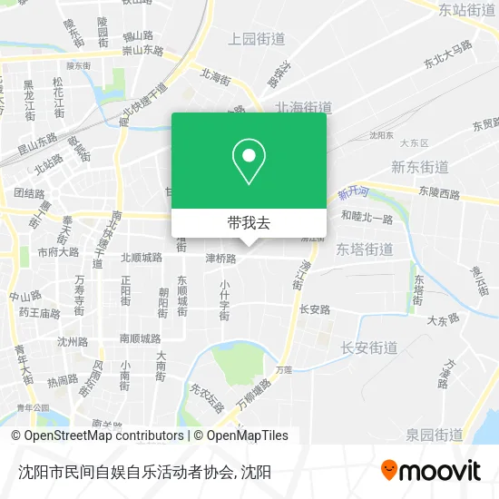 沈阳市民间自娱自乐活动者协会地图