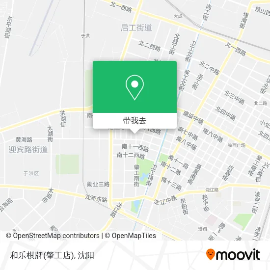 和乐棋牌(肇工店)地图