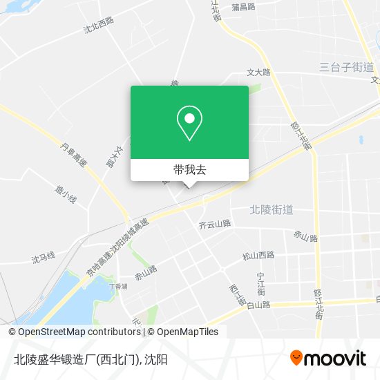 北陵盛华锻造厂(西北门)地图