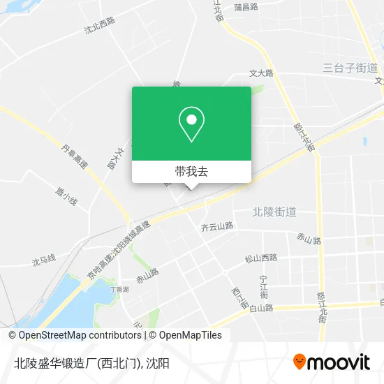 北陵盛华锻造厂(西北门)地图